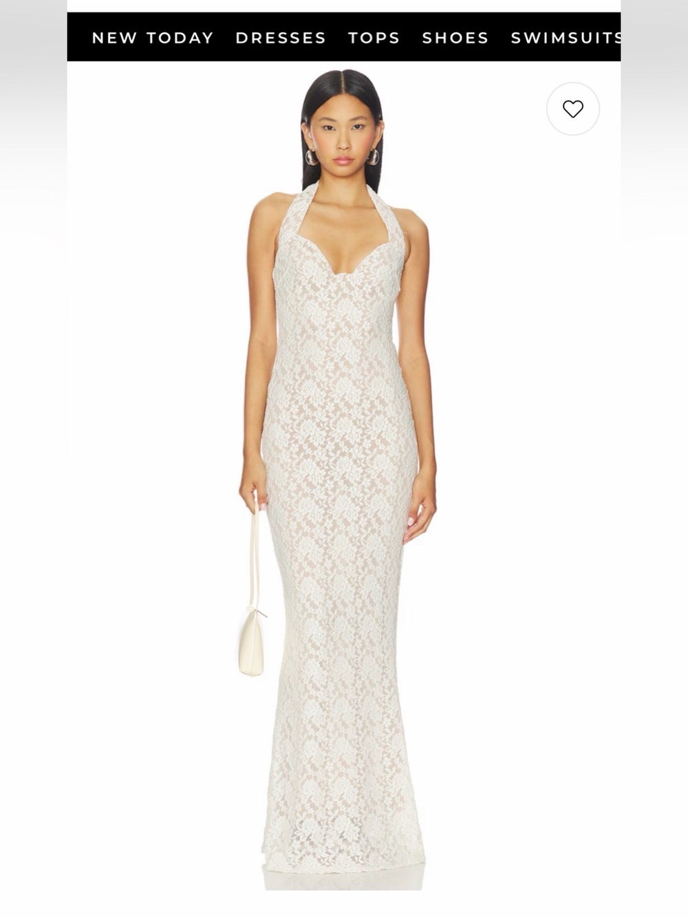 Revolve White Lace Formal Dress